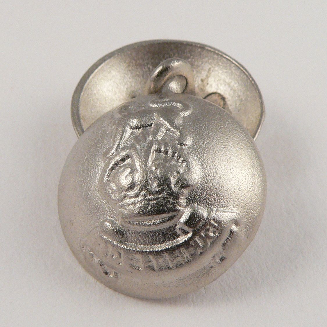 Button Cover Silver Imitation Nickel-Plated Brass 18mm Round