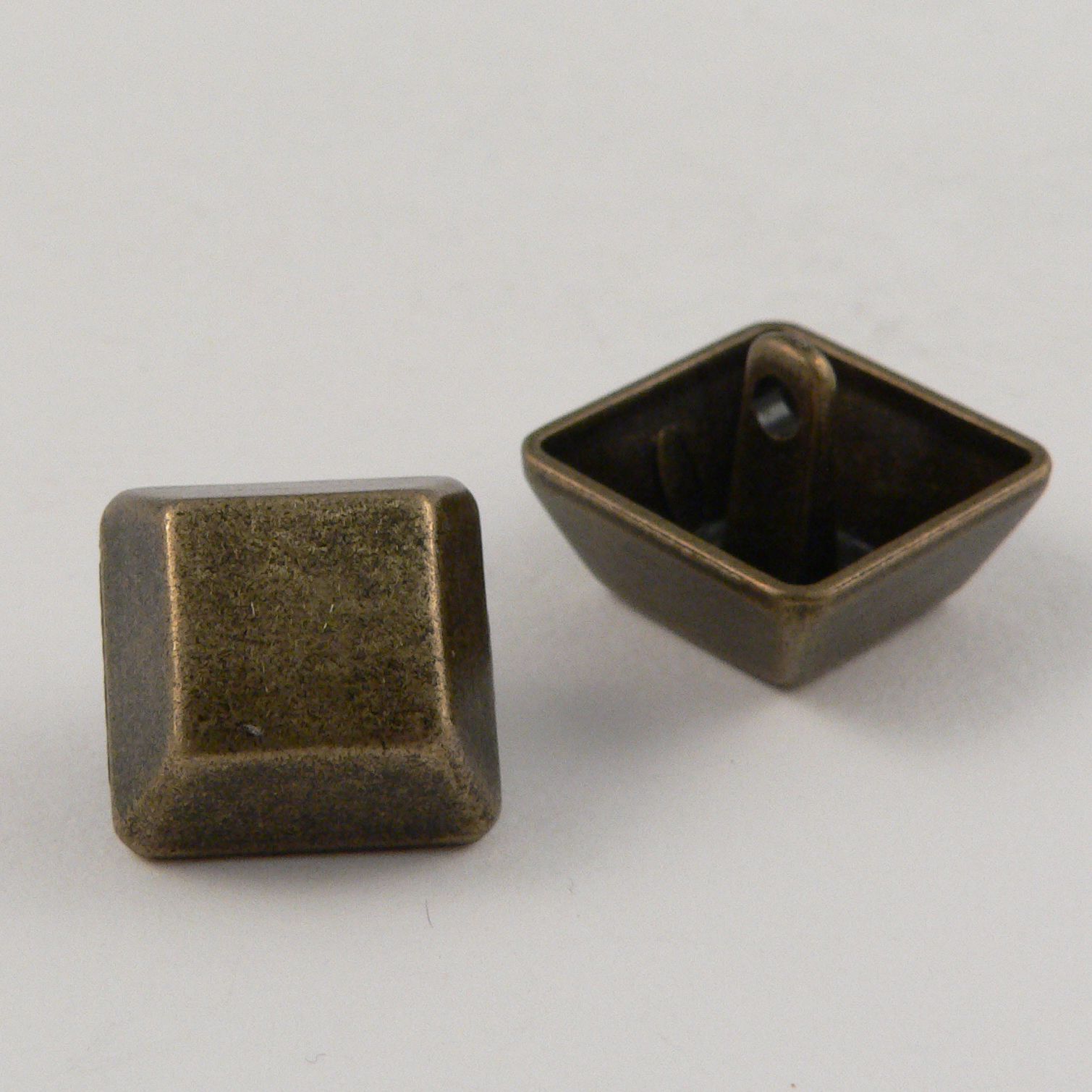 15mm Brass Metal Shank Button - Totally Buttons