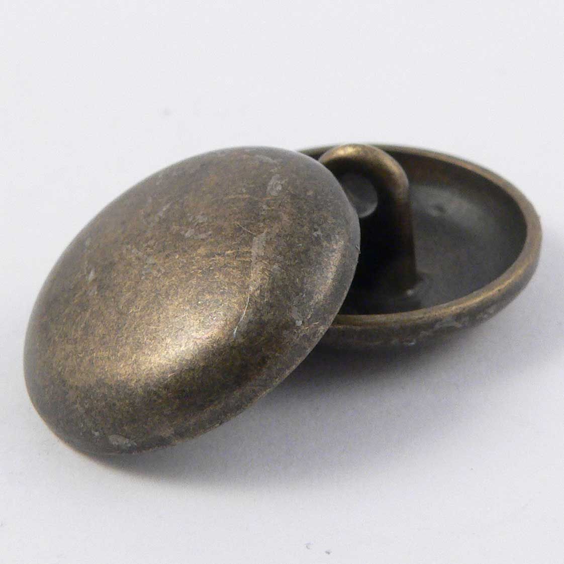 15mm Brass Metal Shank Button - Totally Buttons