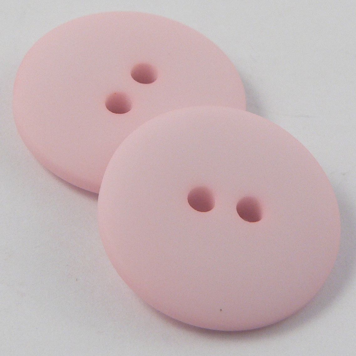 50 11mm Opaque Pearl Pink Flat Round Plastic Two Hole Buttons by Smileyboy | Michaels