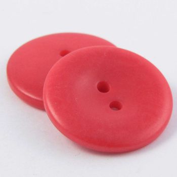 15mm Red Corozo 2 Hole Button
