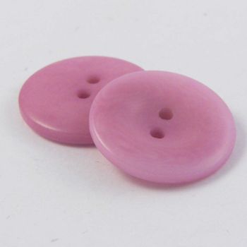 11.5mm Dusky Pink Corozo 2 Hole Button