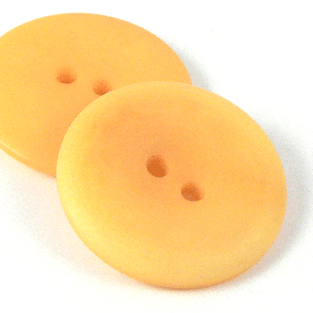 15mm Yellow Corozo 2 Hole Button