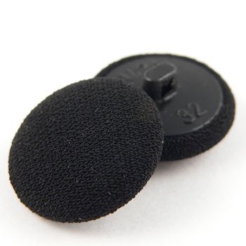 15mm Black Gentleman's Dinner Suit Shank Button
