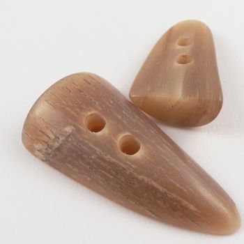 Horn Button High Quality Nature Color Wooden Horn Toggle Button - Temu  Portugal