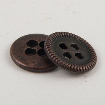 20mm Copper Metal 4 Hole Suit Button