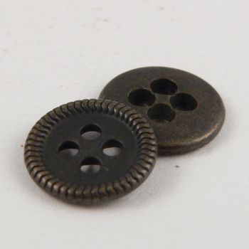 20mm Brass Metal 4 Hole Suit Button