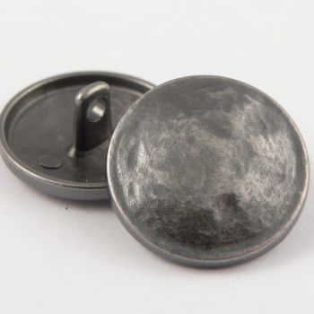 15mm Battered Pewter Metal Shank Upholstery Button
