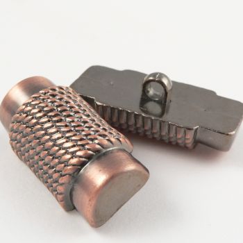 39mm Copper Metallized Toggle Coat Button With A Shank