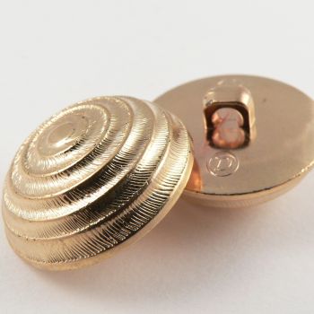 15mm Gold Pyramid Domed Shank Sewing Button