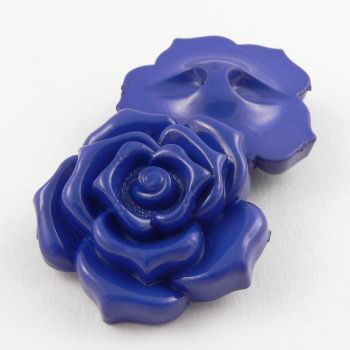 24mm Blue Rose Shank Sewing Button