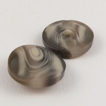 15mm Brown Sunken Marble Shank Suit Button