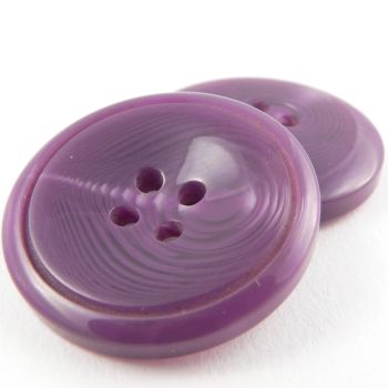 34mm Purple Swirl Contemporary Coat 4 Hole Button