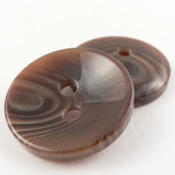 34mm Brown Marble Contemporary 2 Hole Coat Button