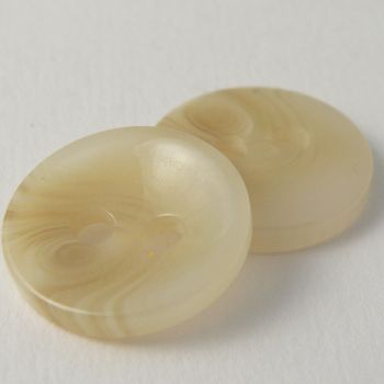 15mm Ivory Marble Contemporary 2 Hole Sewing Button