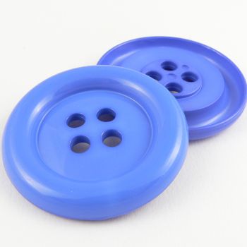 65mm Extra Large Blue Chunky 4 Hole Sewing Button