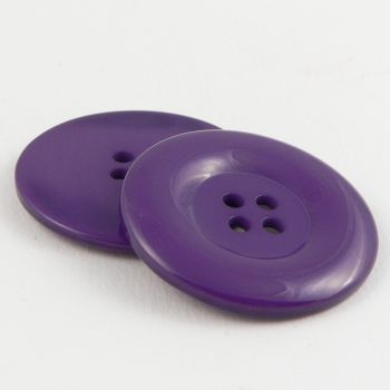 44mm Chunky Solid Purple 4 Hole Sewing Button