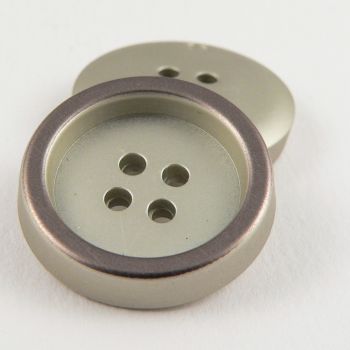 22mm Pale Gold Contemporary 4 Hole Suit Button