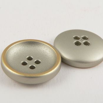 22mm Gold Contemporary 4 Hole Suit Button