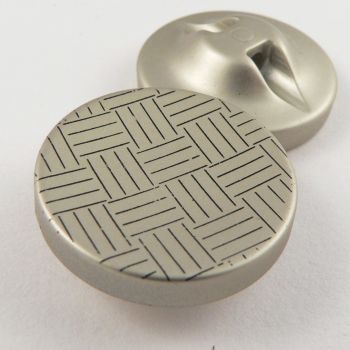 25mm Pale Gold Parquet Print Shank Coat Button