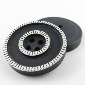 18mm Contemporary Tyre Style 4 Hole Sewing Button
