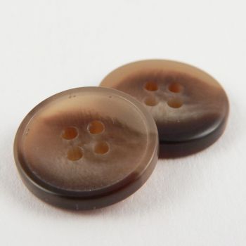 15mm Fawn Horn Effect Suit 4 Hole Button