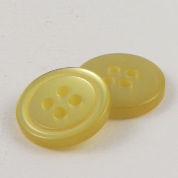 15mm Yellow Shirt Style 4 Hole Button