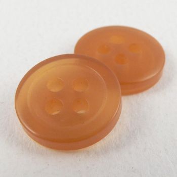 13mm Amber Shirt Style 4 Hole Button