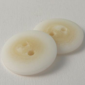 15mm Ivory Horn Effect Matt 2 Hole Suit Button