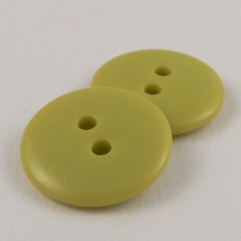 18mm Lime Green 2 Hole Sewing Button