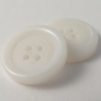 25mm Off-White Horn Effect Suit 4 Hole Button