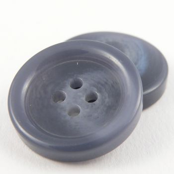 22mm Bluey-Grey Horn Effect Suit 4 Hole Button