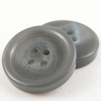 25mm Grey Horn Effect Suit 4 Hole Button