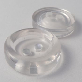 35mm Chunky Clear 2 Hole Coat Button
