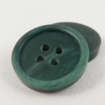 15mm Green Horn Effect Suit Style 4-Hole Button