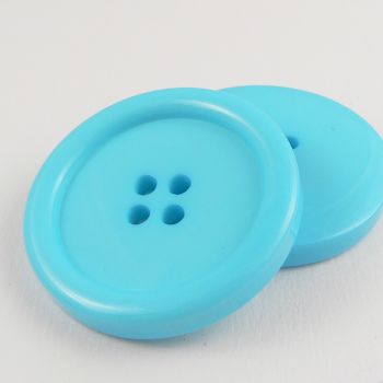 44mm Blue Rimmed 4 Hole Button