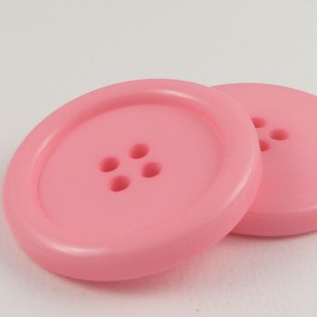 34mm Pink Rimmed 4 Hole Button