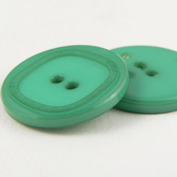 20mm Italian Green Elegant 2 Hole Suit Button