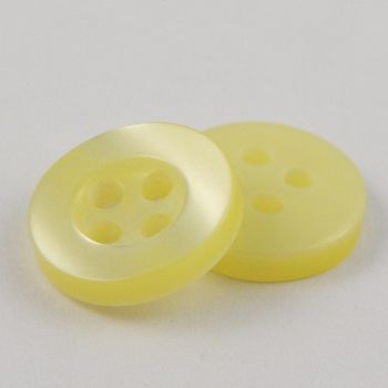 8mm Pearl Pale Lime 4 Hole Shirt Button 
