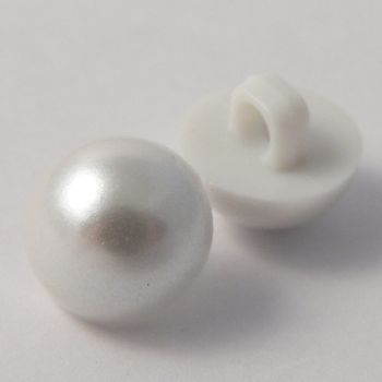11mm Ivory Pearlised Domed Shank Buttons