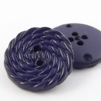 28mm Navy Rope Designed 2 Hole Coat Buttons