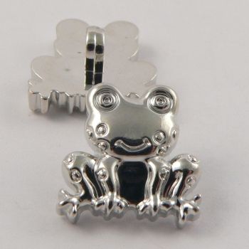 15mm Silver Frog Shank Buttons