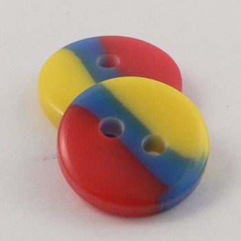 13mm Multicoloured Smartie Shaped 2 Hole Shirt Buttons