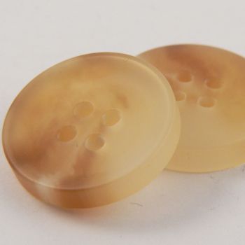 20mm Amber Horn Effect 4 Hole Suit Button