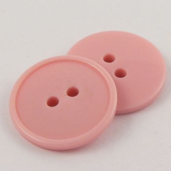 20mm Pink Polyester 2 hole Sewing Button