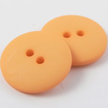 12mm Orange Matt Smartie Style 2 Hole Button