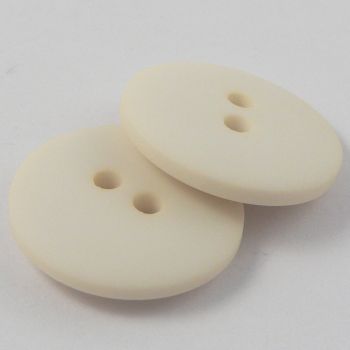 20mm Cream Matt Smartie Style 2 Hole Button