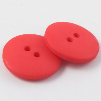 10mm Red Matt Smartie Style 2 Hole Button