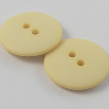 23mm Lemon Matt Smartie Style 2 Hole Button