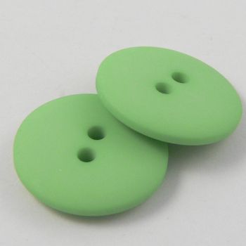 15mm Pea Green Matt Smartie Style 2 Hole Button
